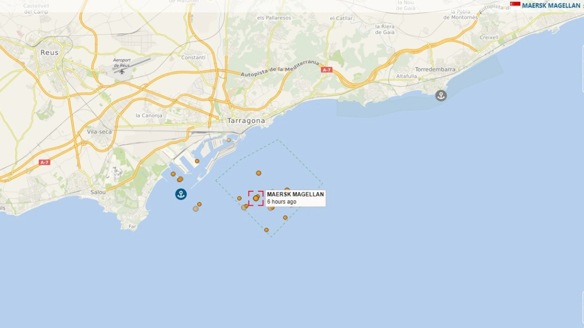 El Gobierno prohíbe la entrada del buque Maersk Magellan al puerto de Tarragona por transportar hidrocarburo ruso