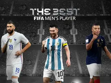 Los 3 finalistas al premio 'The Best' Los 3 finalistas al premio 'The Best'