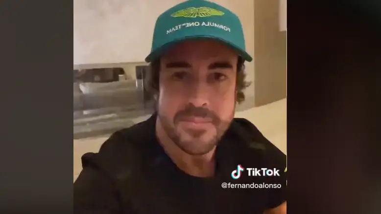 El primer TikTok de Fernando Alonso El primer TikTok de Fernando Alonso