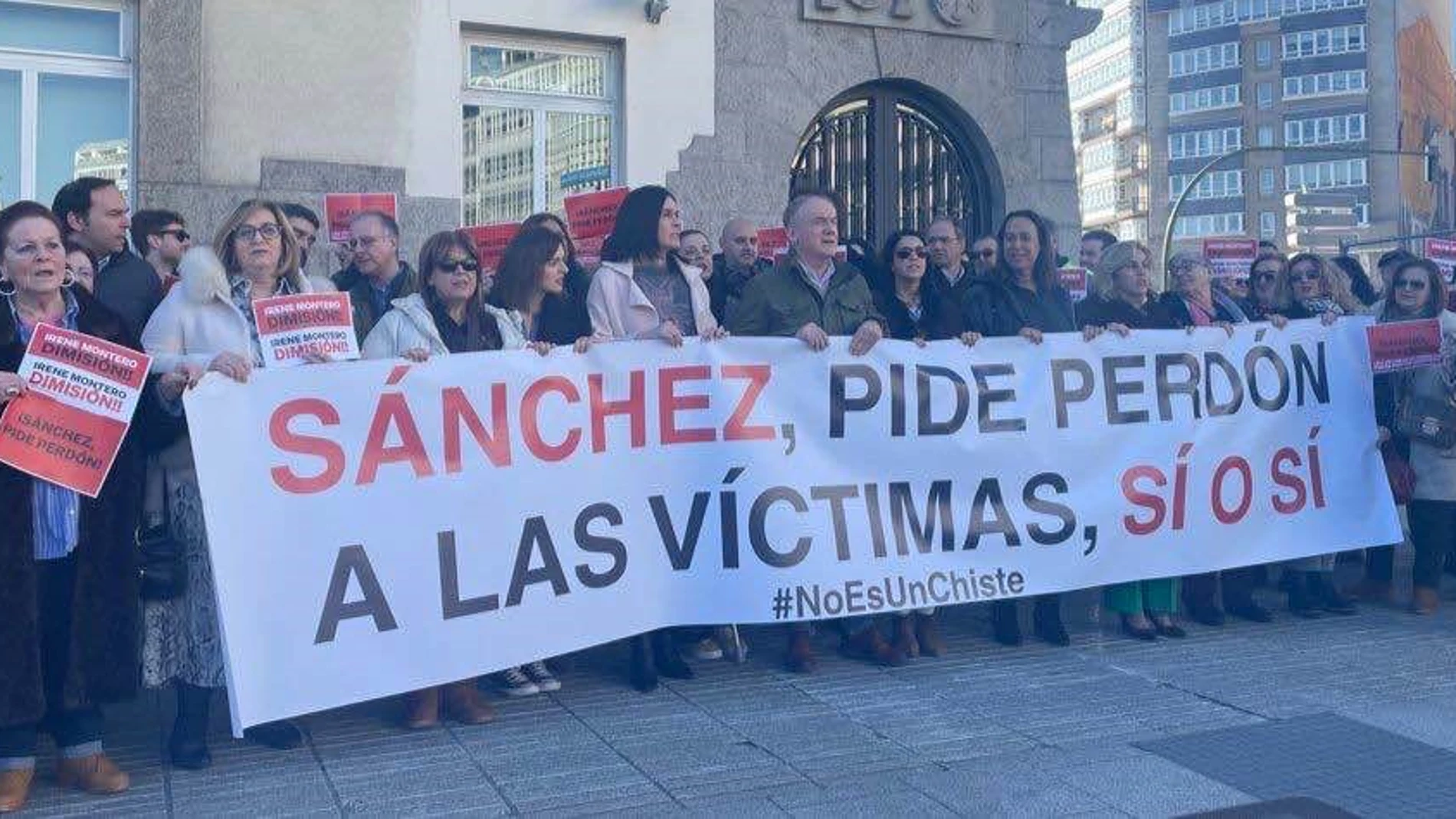 Manifestación en Galicia contra la ley del 'solo sí es sí'