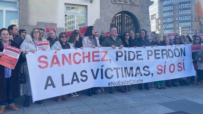 Manifestaci&oacute;n en Galicia contra la ley del 'solo s&iacute; es s&iacute;'