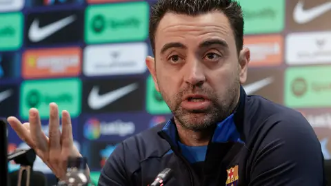 Xavi Hernández comparece en rueda de prensa Xavi Hernández comparece en rueda de prensa