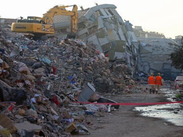 Imagen de edificios destruidos en Turquía
