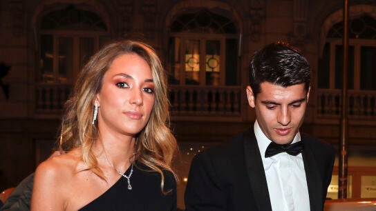 &Aacute;lvaro Morata y Alice Campello