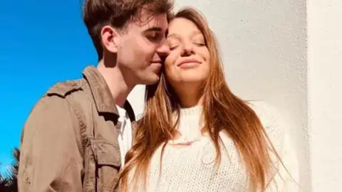 Zayra Gutiérrez y su novio Zayra Gutiérrez y su novio