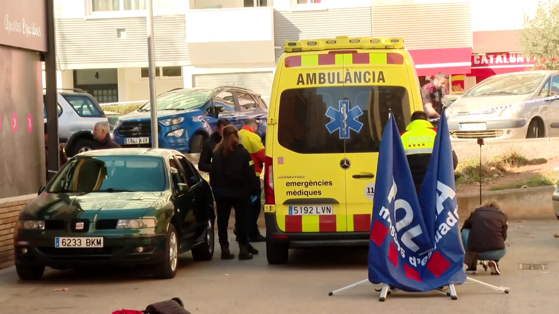 El lugar del asesinato en Barcelona El lugar del asesinato en Barcelona