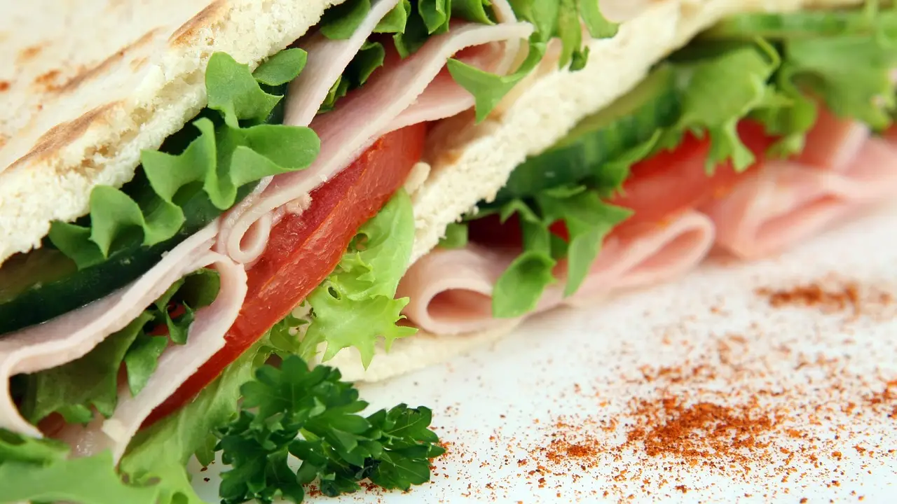 Imagen de archivo de un sandwich Imagen de archivo de un sandwich