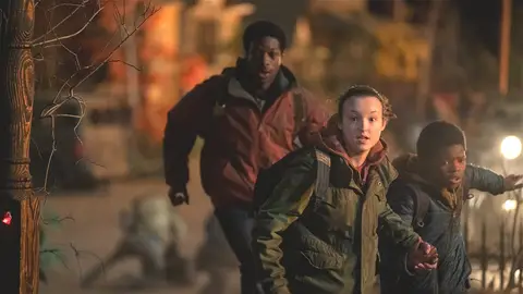 Henry, Sam y Ellie en 'The Last of Us' Henry, Sam y Ellie en 'The Last of Us'