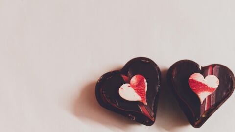 Chocolate en forma de corazón
