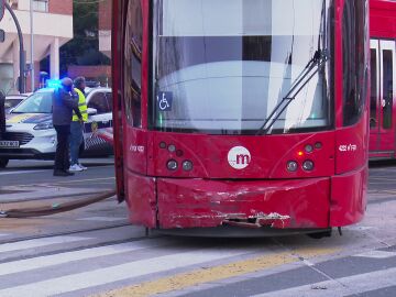 El tranvía de Valencia tras el accidente