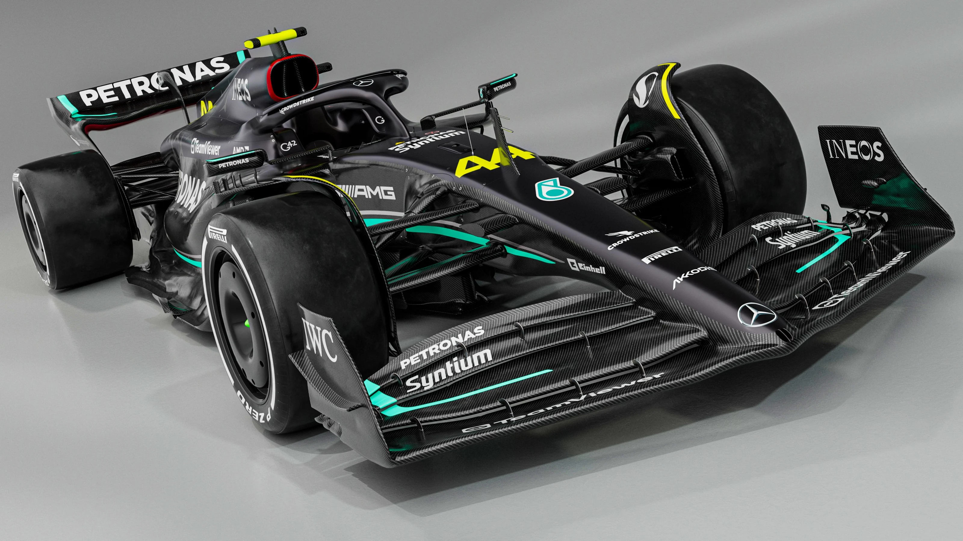 El nuevo W14 de Mercedes