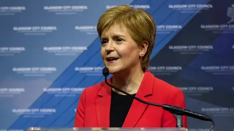 La ministra principal de Escocia, Nicola Sturgeon La ministra principal de Escocia, Nicola Sturgeon