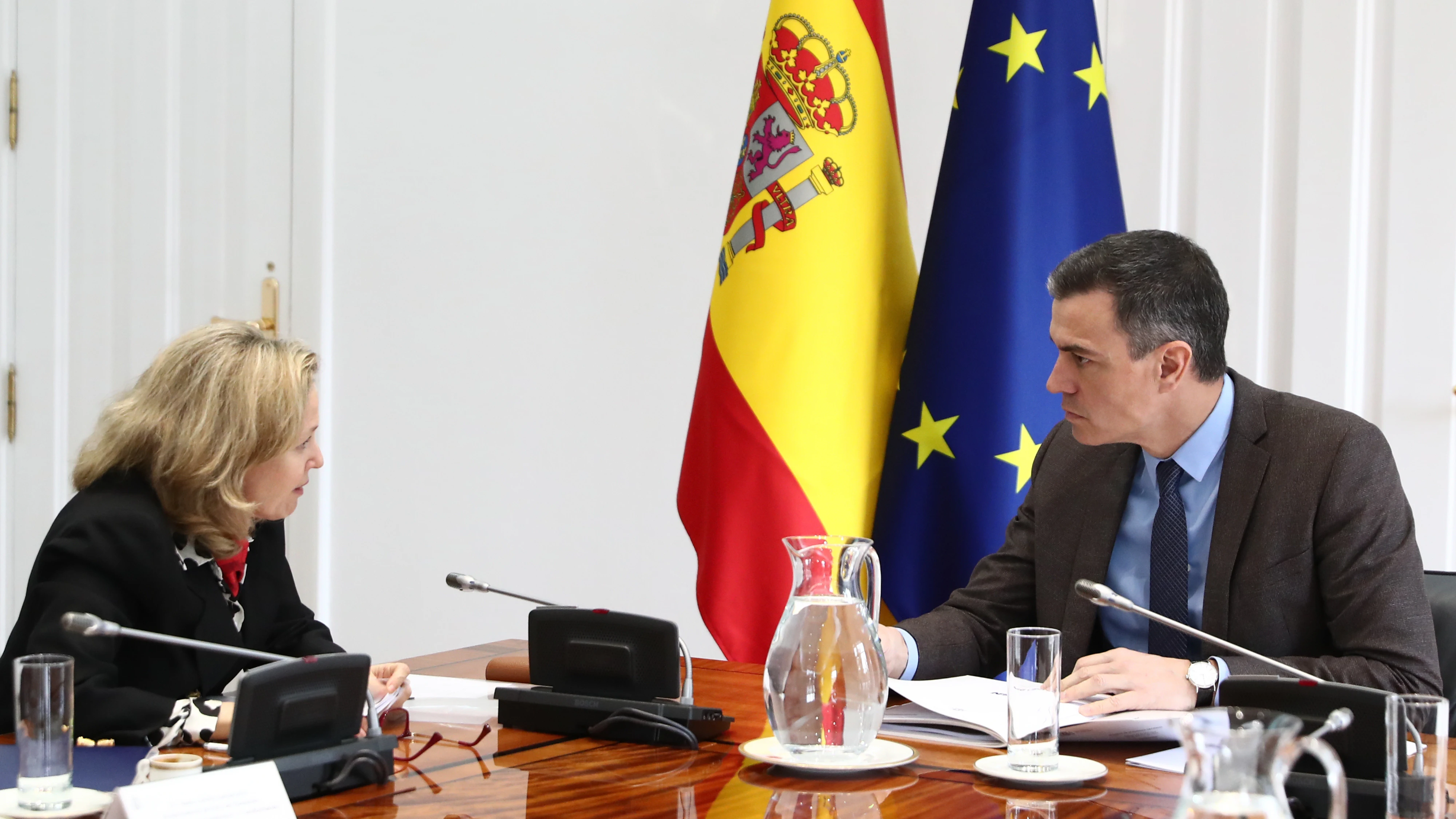 Nadia Calviño y Pedro Sánchez Nadia Calviño y Pedro Sánchez
