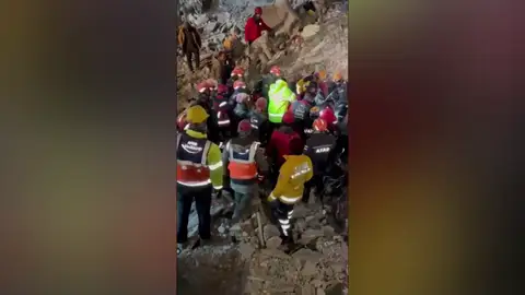 El momento del rescate El momento del rescate