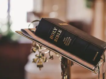 Imagen de archivo de una Biblia Imagen de archivo de una Biblia