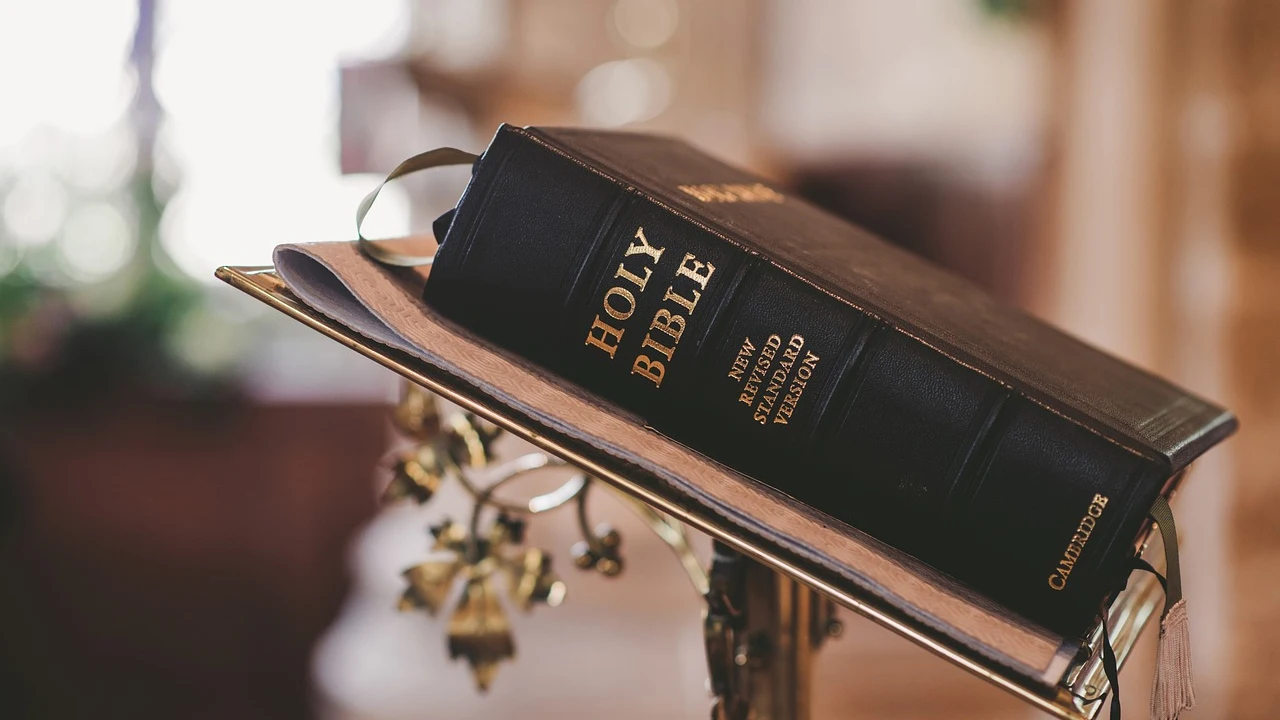 Imagen de archivo de una Biblia Imagen de archivo de una Biblia