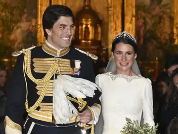 Ana Sainz y Rodrigo Fontcuberta recién casados Ana Sainz y Rodrigo Fontcuberta recién casados