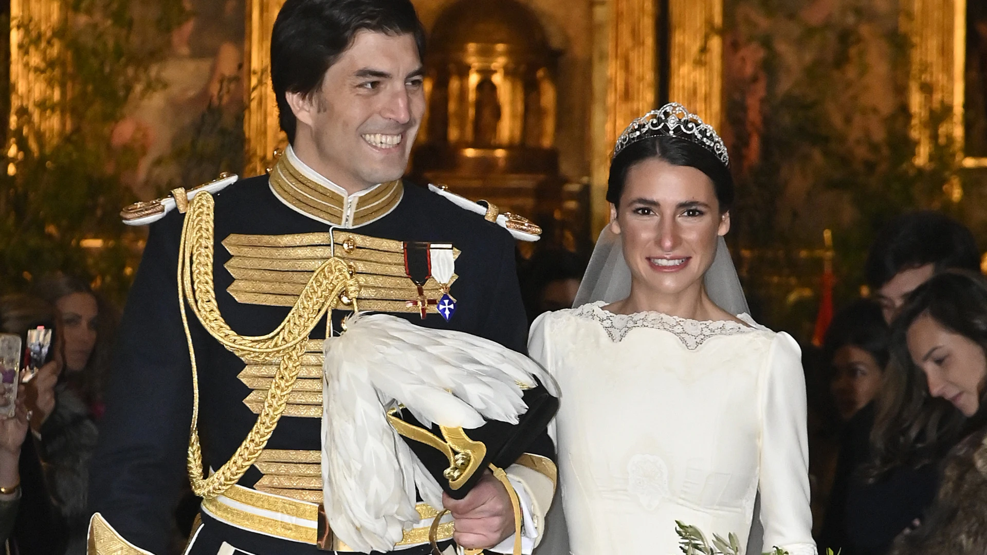 Ana Sainz y Rodrigo Fontcuberta recién casados Ana Sainz y Rodrigo Fontcuberta recién casados