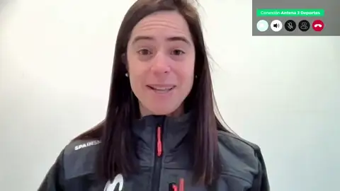 La esquiadora de velocidad Marta Visa La esquiadora de velocidad Marta Visa