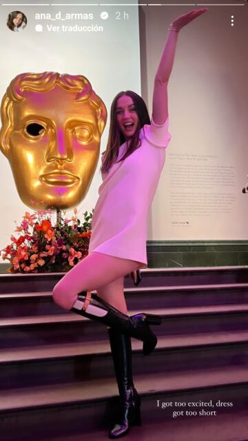 Ana de Armas en la fiesta Bafta