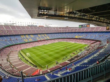 Vista general del Camp Nou, en Barcelona