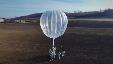 El globo que volará a la estratosfera El globo que volará a la estratosfera