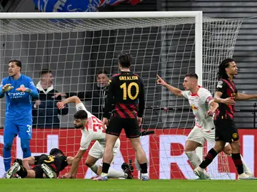 Los jugadores del City reaccionan al gol de Gvardiol Los jugadores del City reaccionan al gol de Gvardiol