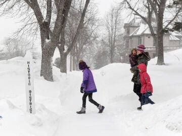 Un fuerte temporal de frío y nieve azota el norte y medio oeste de Estados Unidos