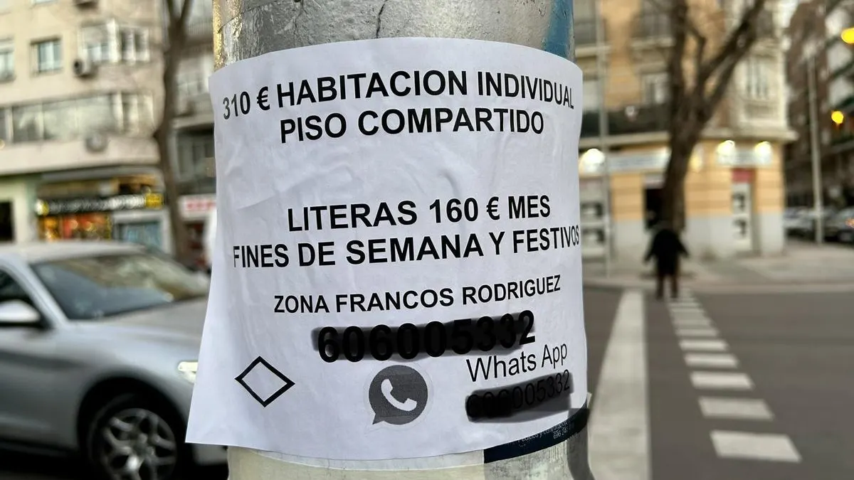 El cartel que anuncia la venta El cartel que anuncia la venta