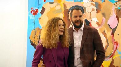 Borja Thyssen y Blanca Cuesta evitan responder sobre sus problemas con Hacienda en su reaparición en ARCO