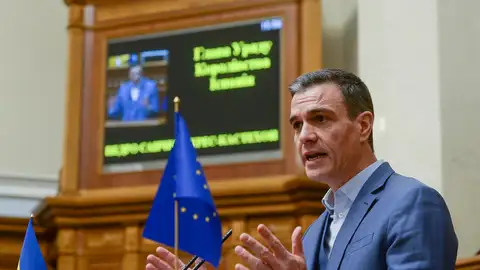 Pero Sánchez en el Parlamento de Ucrania Pero Sánchez en el Parlamento de Ucrania