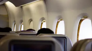 Imagen del interior de un avión Imagen del interior de un avión