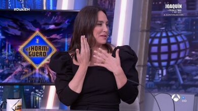 ¡Exclusiva en 'El Hormiguero'! El nuevo anillo de compromiso de Tamara Falcó y los detalles de su vestido de boda