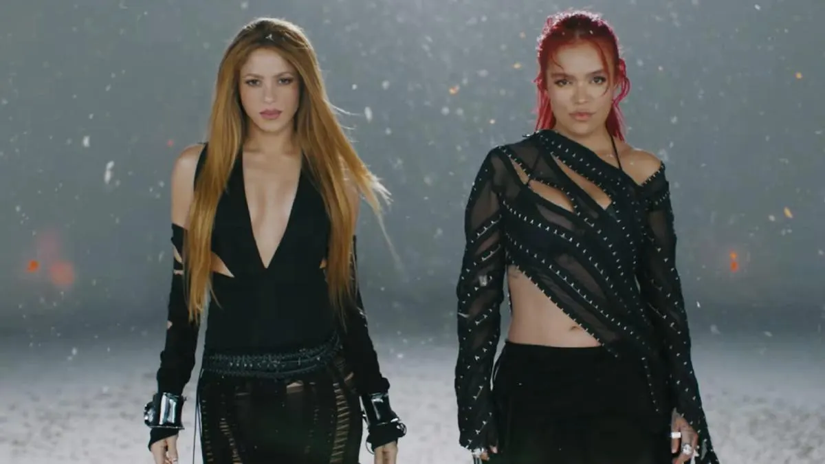 Shakira y Karol G en 'TQG' Shakira y Karol G en 'TQG'