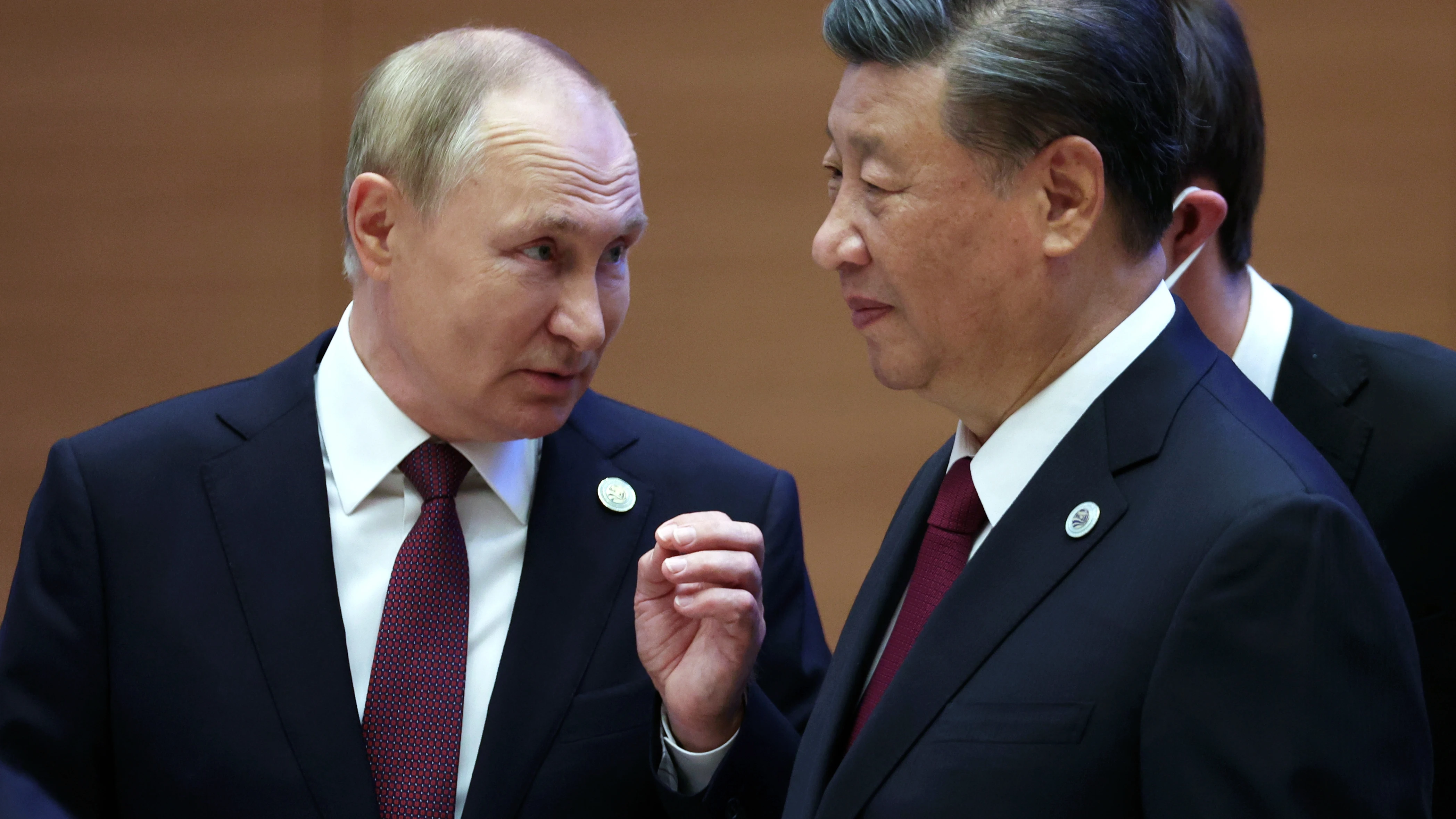 Foto de archivo del presidente ruso Vladimir Putin y el presidente chino, Xi Jinping Foto de archivo del presidente ruso Vladimir Putin y el presidente chino, Xi Jinping