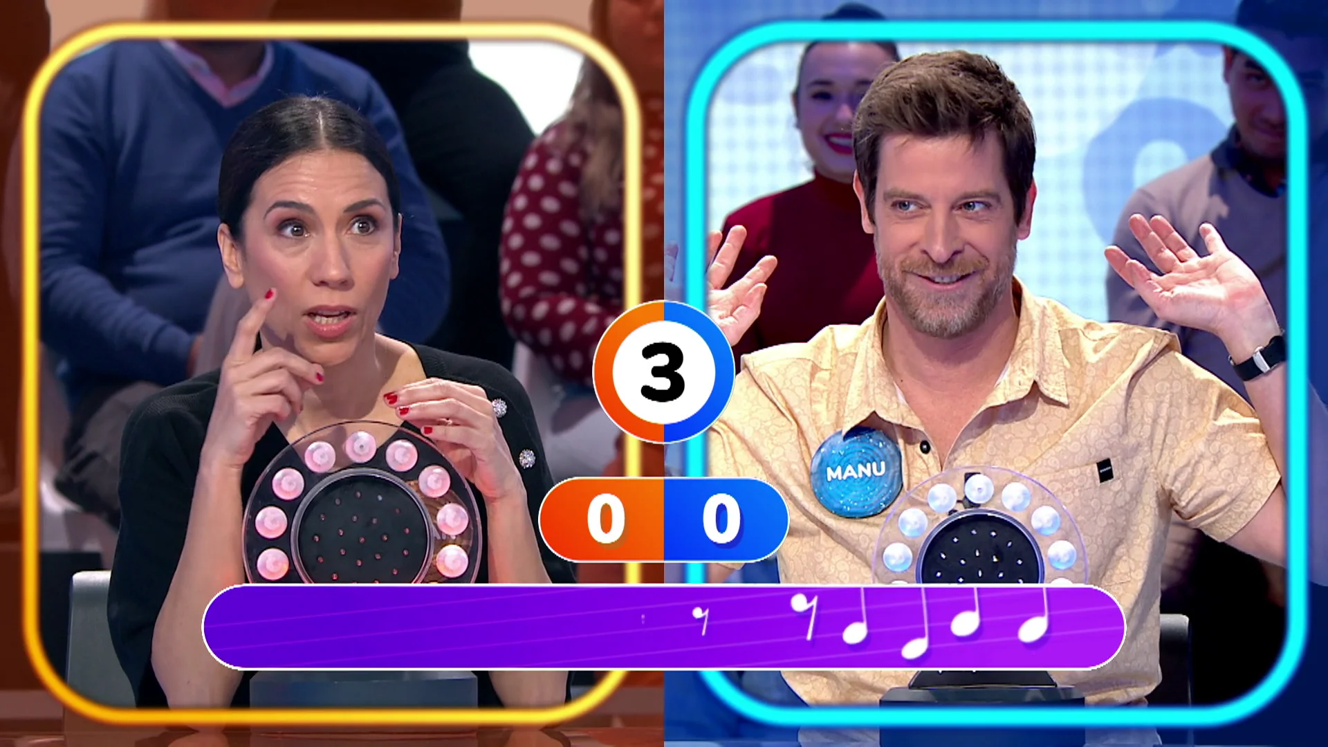 Duelo histórico: Itziar Miranda y Manu Baqueiro, por primera vez enfrentados en ‘Pasapalabra’ Duelo histórico: Itziar Miranda y Manu Baqueiro, por primera vez enfrentados en ‘Pasapalabra’