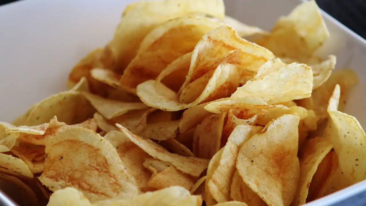 Imagen de archivo de patatas fritas Imagen de archivo de patatas fritas