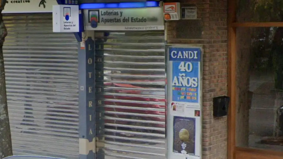 Administraci&oacute;n de Loter&iacute;a 'Candi', donde fue comprado el boleto ganador