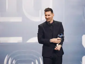 Messi, con su segundo premio The Best Messi, con su segundo premio The Best