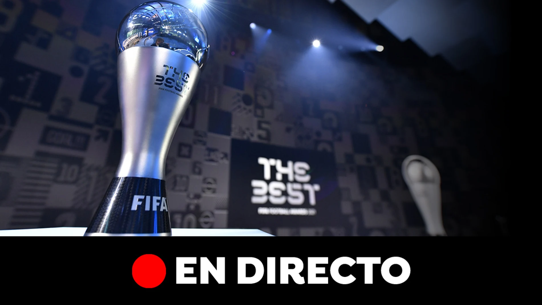 Imagen del trofeo The Best 2022 de la FIFA
