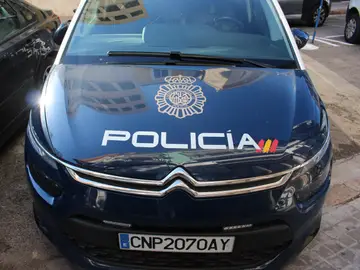 Imagen de archivo de un coche de la Policía Nacional Imagen de archivo de un coche de la Policía Nacional