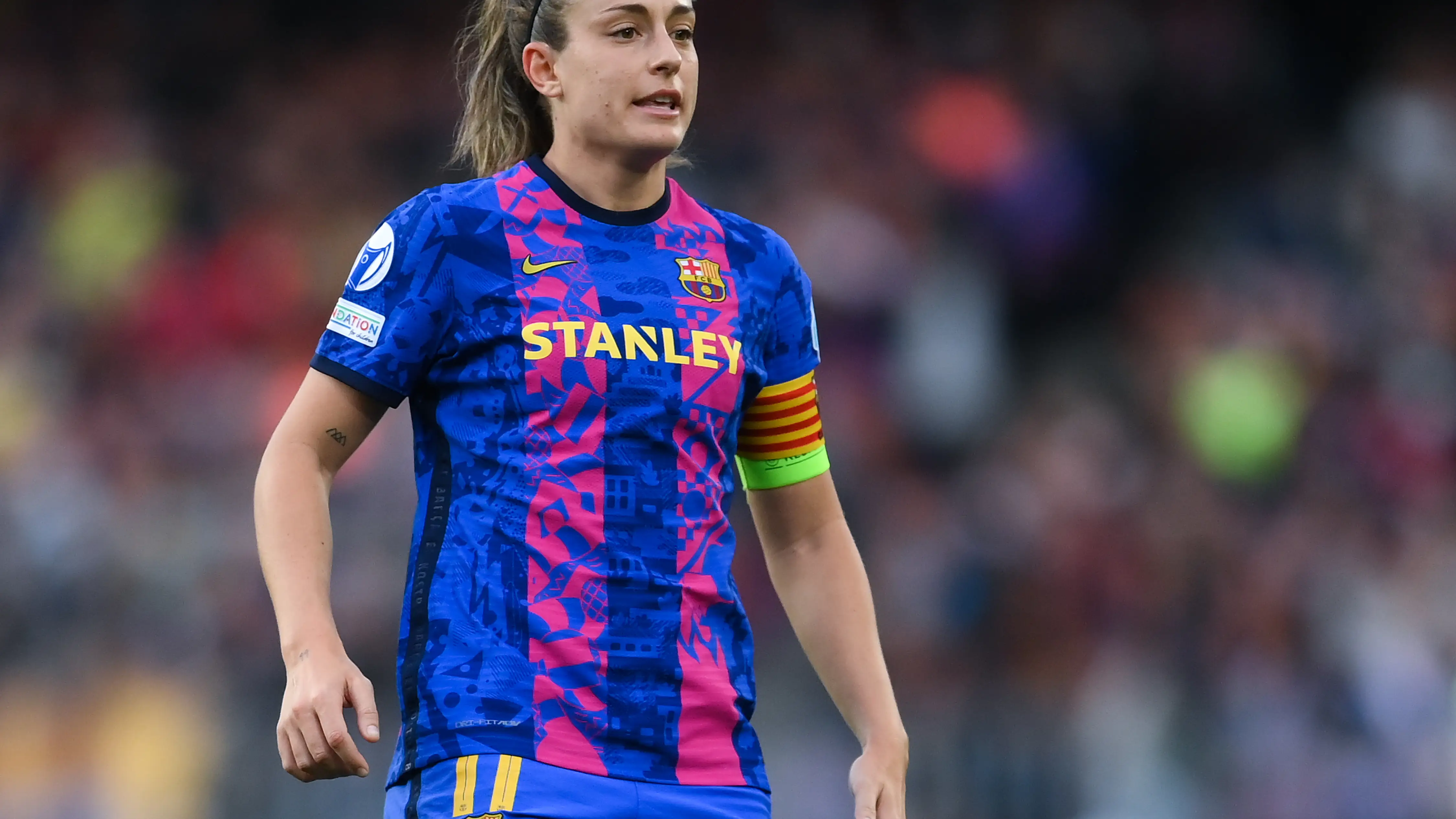 Alexia Putellas en un partido de la Champions League femenina