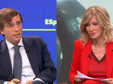 El alcalde de Madrid en Espejo Público. El alcalde de Madrid en Espejo Público.