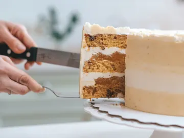 Cortar pastel en triángulos Cortar pastel en triángulos