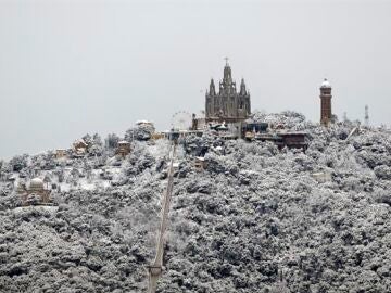 Imagen del Tibidabo nevado