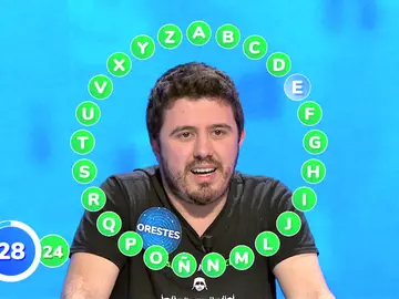 ¡Atención a Orestes! A una del bote tras un turno de 20 aciertos: ¿completará ‘El Rosco’? ¡Atención a Orestes! A una del bote tras un turno de 20 aciertos: ¿completará ‘El Rosco’?
