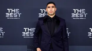 Achraf Hakimi, en la gala de The Best Achraf Hakimi, en la gala de The Best