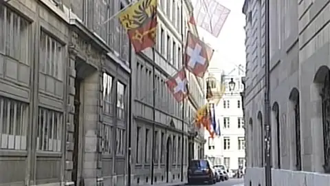 Una calle de Suiza Una calle de Suiza