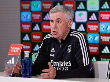 Carlo Ancelotti, en la rueda de prensa previa al duelo ante el Barcelona