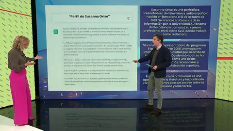Susanna Griso, sobre inteligencia artificial. Susanna Griso, sobre inteligencia artificial.